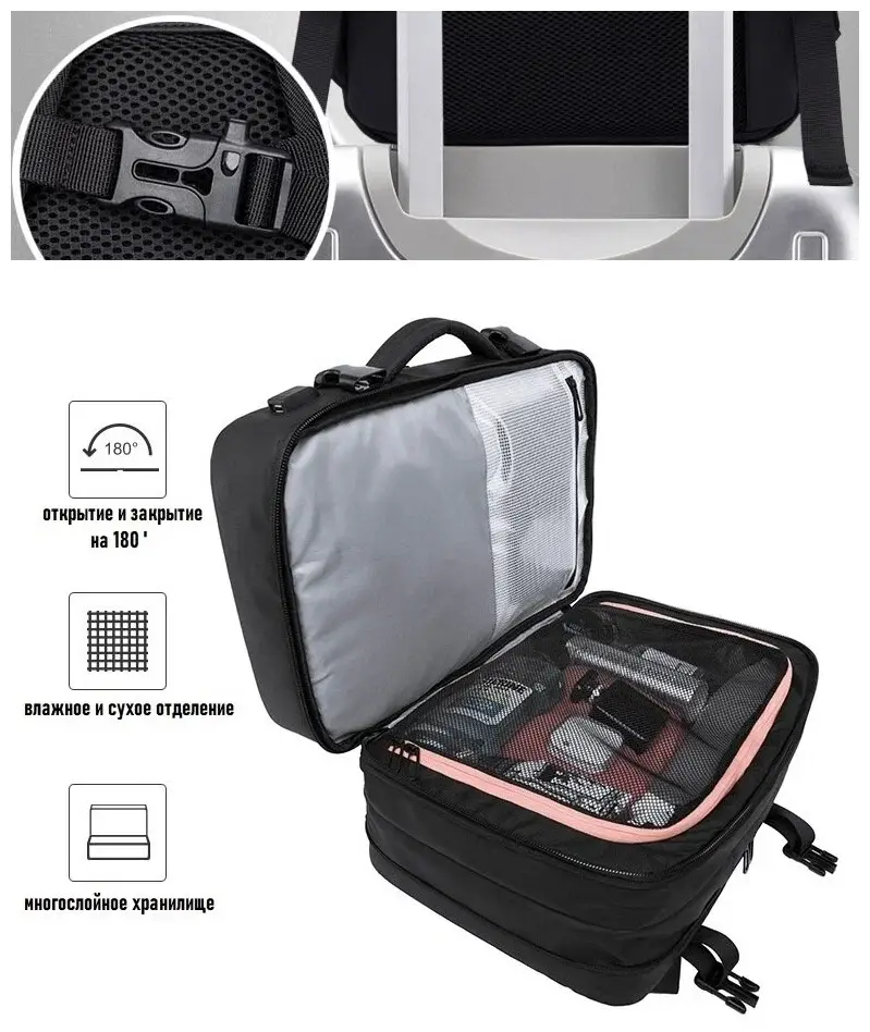  BANGE BG1908D Expand Your Horizons  Business & Travel Backpack for All Your Gear (17.3" Laptop)